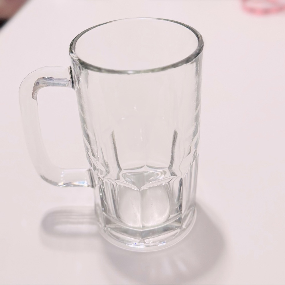 ANCHOR HOCKING Clear Glass Beer Mug Stein